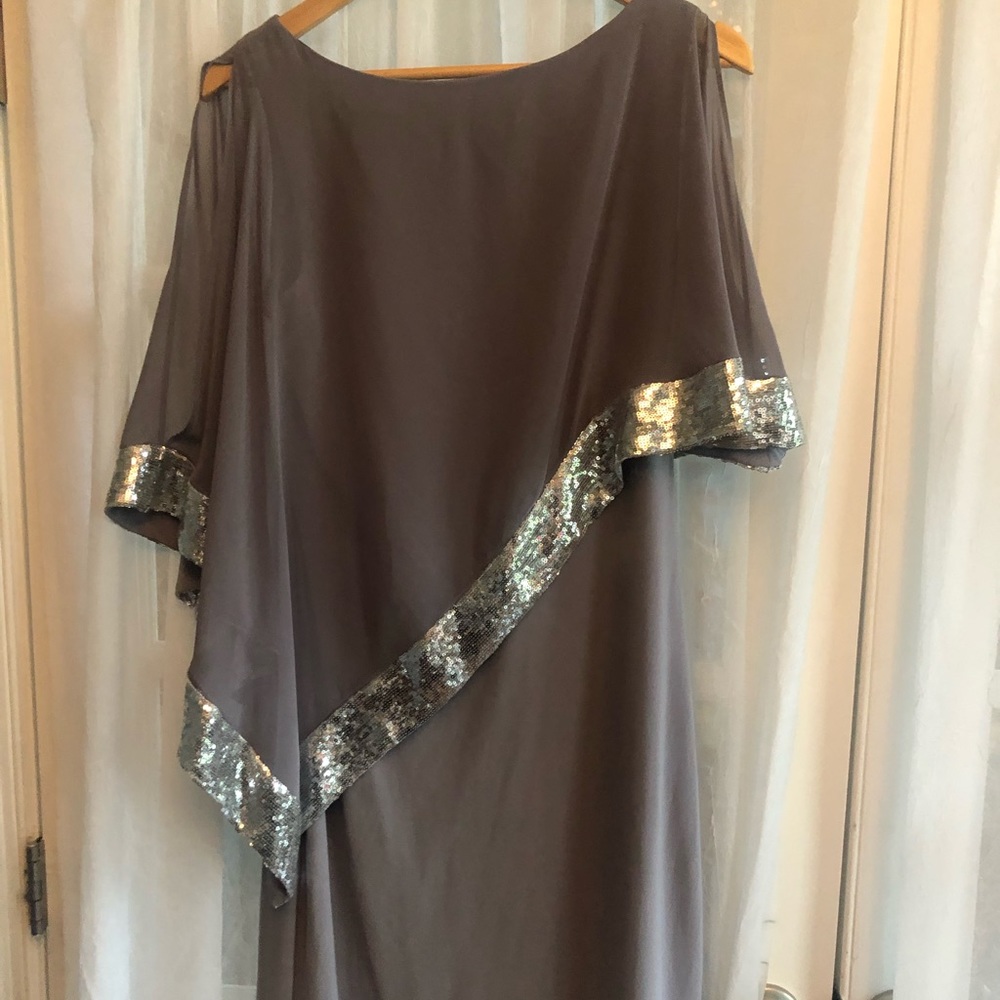 Gray silver dress